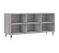 Helloshop26 Meuble TV avec Grand Espace de Rangement Pratique Salon 103,5 x 30 x 50 cm en Bois d'ingénierie Gris Sonoma 02_0048548