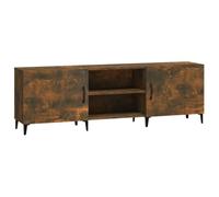Helloshop26 Meuble TV multimédia étagère télévision Buffet téléviseur Salle à Manger Salon Chambre chêne fumé 150 x 30 x 50 cm Bois d'ingénierie Brun 02_0027339
