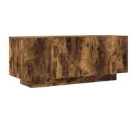 Helloshop26 Meuble TV multimédia étagère télévision Buffet téléviseur Salle à Manger Salon Chambre chêne fumé 100 x 35 x 40 cm Bois d'ingénierie Brun 02_0027267