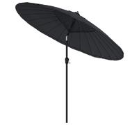 Helloshop26 Parasol carré de jardin - Noir