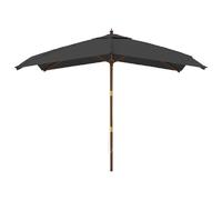 Helloshop26 Parasol de jardin carré - Anthracite