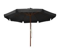 Helloshop26 Parasol de jardin rond - Anthracite