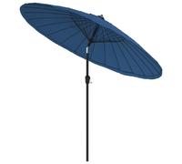Parasol D'extérieur Avec Mât En Aluminium 270 Cm Bleu Helloshop26 02_0008220 Multicolore