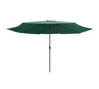 Parasol D'extérieur Avec Mât En Métal 400 Cm Vert Helloshop26 02_0008269 Multicolore