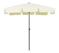 Helloshop26 Parasol de plage déporté - Jaune sable