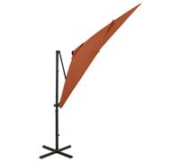 Helloshop26 Parasol déporté 2,5 m - Terre cuite