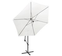 Helloshop26 Parasol déporté carré - Blanc sable
