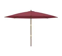 Helloshop26 Parasol déporté de jardin - Rouge bordeaux
