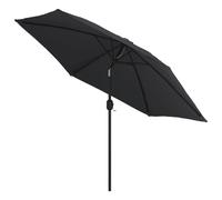 Helloshop26 Parasol déporté LED - Noir