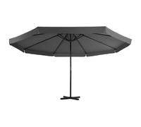 Helloshop26 Parasol déporté rectangulaire - Anthracite