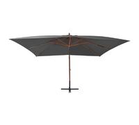 Helloshop26 Parasol déporté rectangulaire - Anthracite