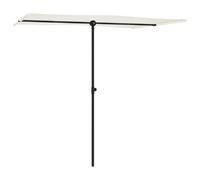 Helloshop26 Parasol déporté rectangulaire - Blanc sable