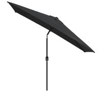 Helloshop26 Parasol déporté rectangulaire - Noir