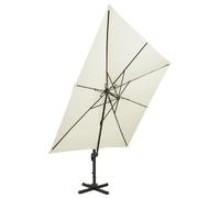 Helloshop26 Parasol déporté rectangulaire - Sable