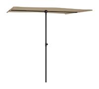 Helloshop26 Parasol déporté rectangulaire - Taupe