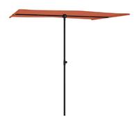 Parasol D'extérieur Avec Mât En Aluminium 2 X 1,5 M Terre Cuite Helloshop26 02_0008230 Multicolore