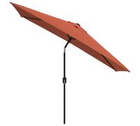 Helloshop26 Parasol déporté rectangulaire - Terre cuite
