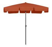 Helloshop26 Parasol déporté rectangulaire - Terre cuite