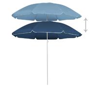 Helloshop26 Parasol déporté rond - Bleu