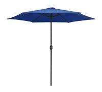 Helloshop26 Parasol déporté rond - Bleu azuré