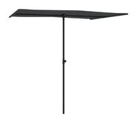 Parasol D'extérieur Avec Mât En Aluminium 2 X 1,5 M Noir Helloshop26 02_0008228 Multicolore