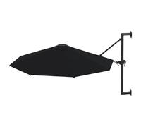 Helloshop26 Parasol mural rond - Noir