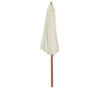 Helloshop26 Parasol rectangulaire - Blanc sable