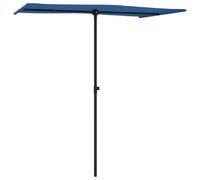 Helloshop26 Parasol rectangulaire - Bleu azuré