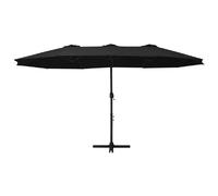 Helloshop26 Parasol rectangulaire - Noir