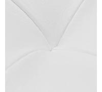 Helloshop26 Pouf-coffre de rangement - Blanc