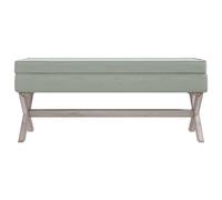 Helloshop26 Repose-pieds coffre - Gris clair