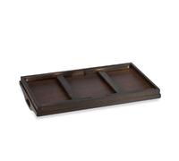 Helloshop26 Tablette de lit bois - Marron