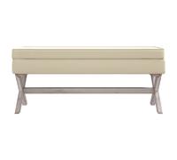 Helloshop26 Tabouret de rangement - Beige