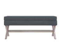Helloshop26 Tabouret de rangement - Gris foncé