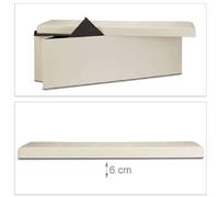 Helloshop26 Tabouret pliant - Beige