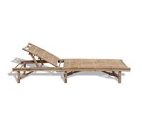 Helloshop26 Transat bambou inclinable - Marron