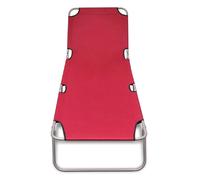 Helloshop26 Transat inclinable - Rouge