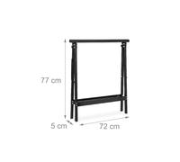 Helloshop26 Tréteaux en acier - Lot de 2