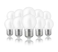 Hellum Ampoule LED E27 mini globe, lot de 10, 2,2W, remplace 25W, mat | Ampoule LED E27 mini globe, gros culot à vis, LED filament vintage, ampoule E27 blanc chaud 2700 K, 250 lm, 220476