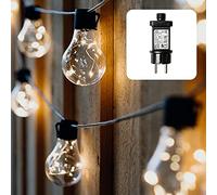 'Hellum "Edison Guirlande lumineuse, transparent/chaud/blanc