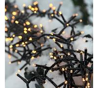 Hellum Guirlande lumineuse extérieure 800 LED blanc chaud, intérieure, guirlande lumineuse arbre de Noël, 15,98m < 59 lumens câble noir 151893