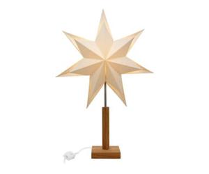 Hellum Hellum Lampe LED en papier étoile double couche avec pied en bois 578737 Quantité:1