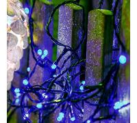 Hellum LED Chaîne lumineuse Extérieur ou Intérieur I Chaîne lumineuse Couleur de la lumière Bleu à alimentation électrique avec 80 LED <59 lm 560848