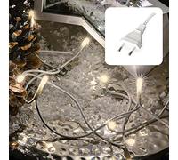 Hellum Mini Guirlande Lumineuse LED Intérieur, 1,35 m, 10 LED Blanc Chaud Classique Avec Connecteur