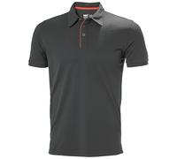Helly-Hansen Workwear Kensington Tech Polo pour homme - Pull léger et respirant à manches courtes pour une grande mobilité, Ébène, S