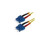 Helos - Cordon de raccordement - mode unique SC (M) pour mode unique SC (M) - 5 m - fibre optique - duplex - 9 / 125 micromètres - OS2 - jaune