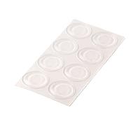 HELPMATE - Butées en caoutchouc transparentes autocollantes - Lot de 8 - Rondes - Ø 19 mm - Hauteur 1,9 mm - Butées de protection - Butées de porte