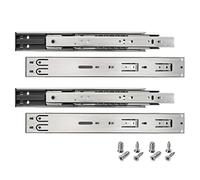 HELPMATE - Glissières de tiroir à extension totale 300 mm - Capacité de charge 35 kg - Lot de 2 paires (4 glissières) à billes - Système de glissières pour tiroirs - Acier galvanisé
