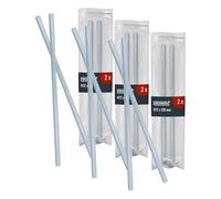 HELPMATE Lot de 6 tiges filetées M12 x 330 mm, acier galvanisé, tiges filetées avec filetage métrique e résistance 4.8, DIN 976, argent