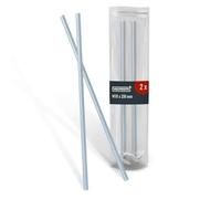 HELPMATE - Tige filetée M10x330 mm en acier galvanisé - 2 pièces - Tige inox filetée avec filetage métrique complet - Tige filetée avec e résistance 4.8 - DIN 976
